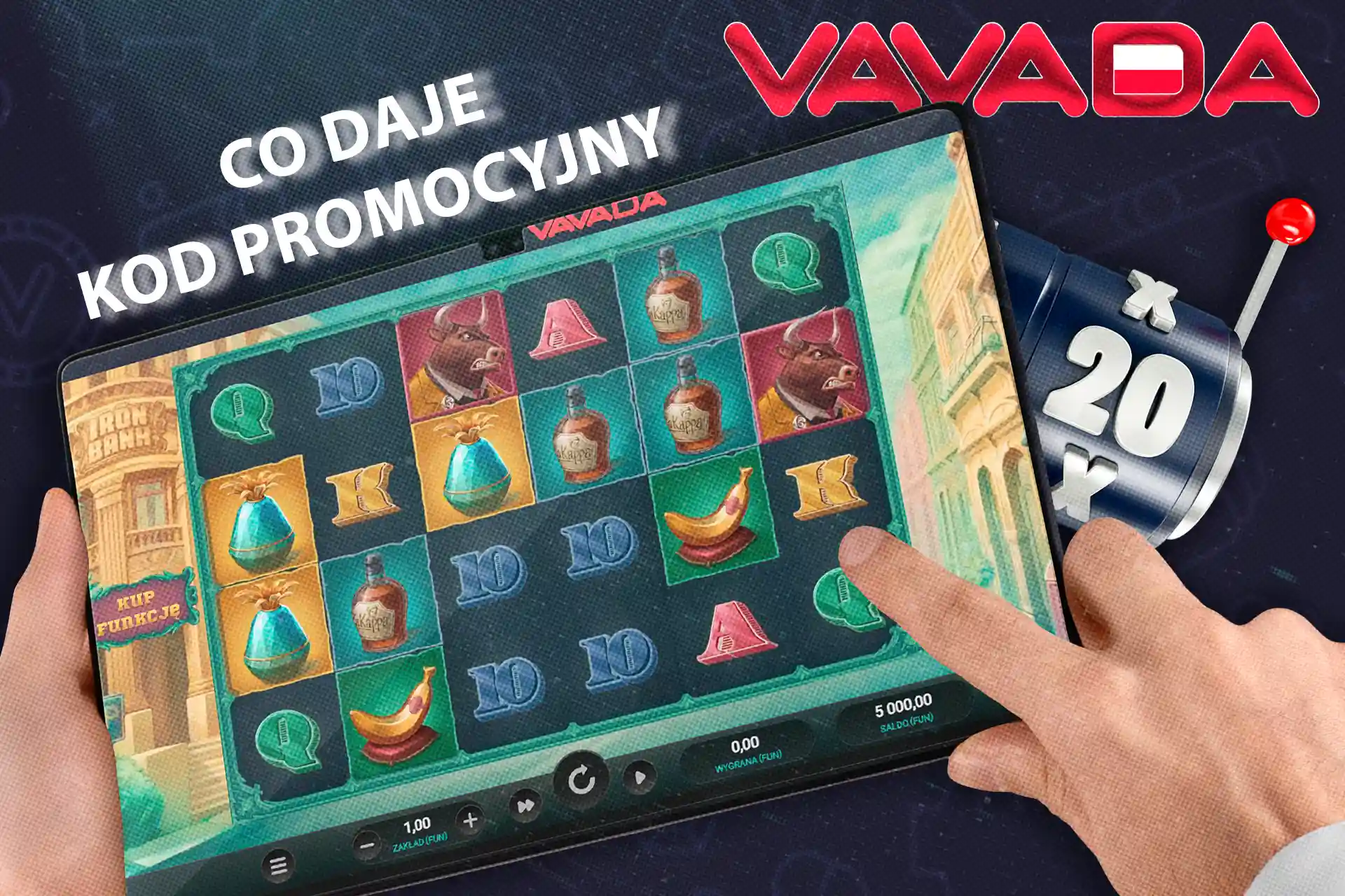 Zagraj w Iron Bank z darmowymi spinami, korzystając z kodu promocyjnego z kasyna Vavada